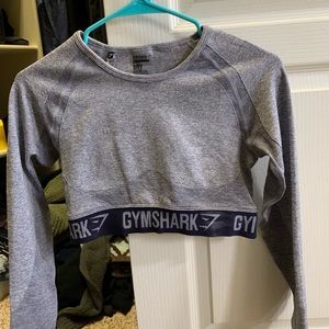 GYMSHARK Flex long sleeved crop top